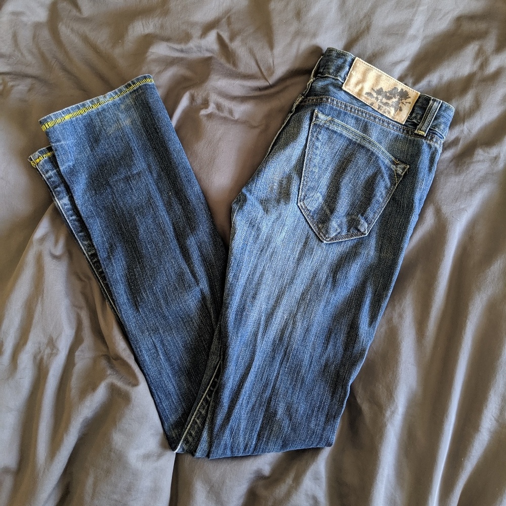 Loomstate flux organic denim jeans straight leg 27